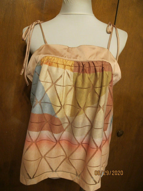 Anthropologie Akemi+ Kin women's lined multi color thank top.