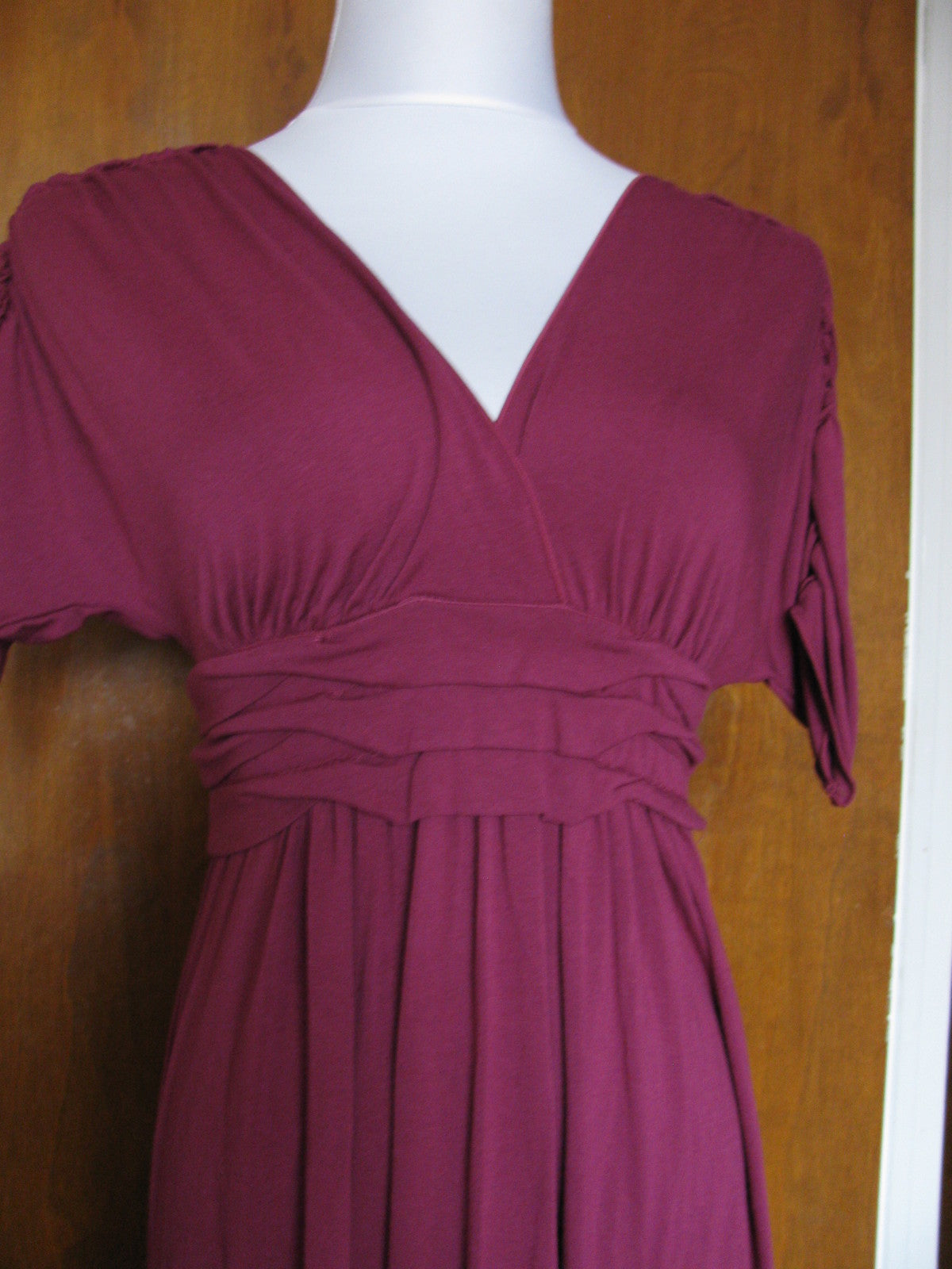 Max Studio women's deep purple viscose dress small New