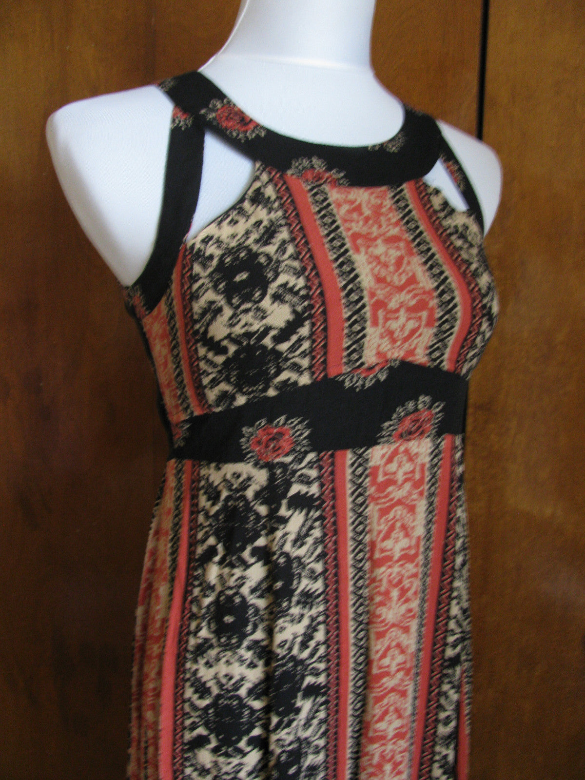 Free People women’s coal combo soft rayon maxi dress New