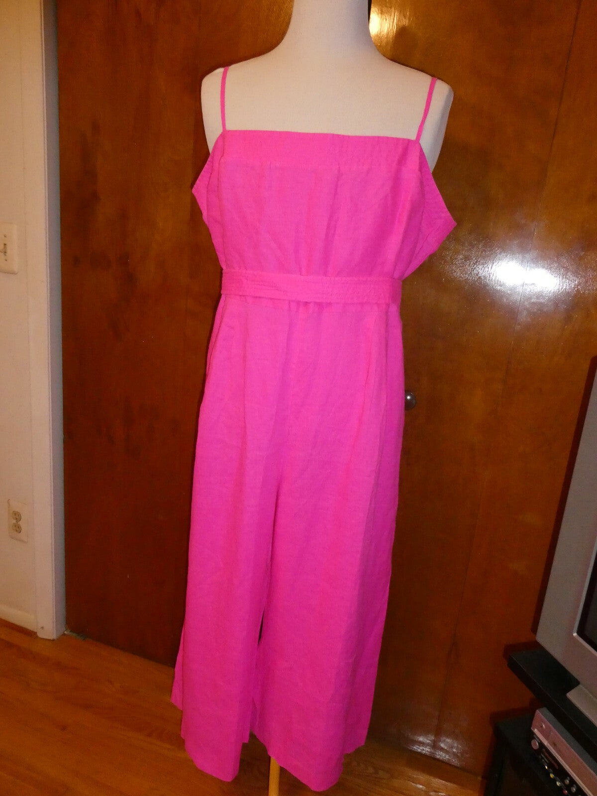 J. CREW Women's Pink Linen Jumpsuit 22