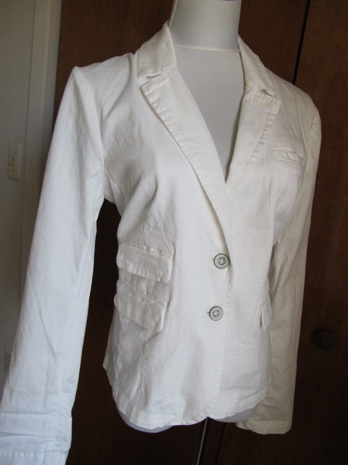 Anthropologie HEI women's white blazer Large 