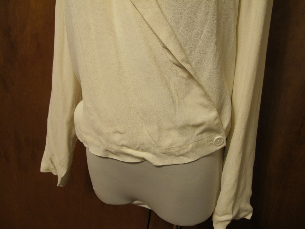 Anthropologie Sttitwa women's off white lined evening blazer size 0