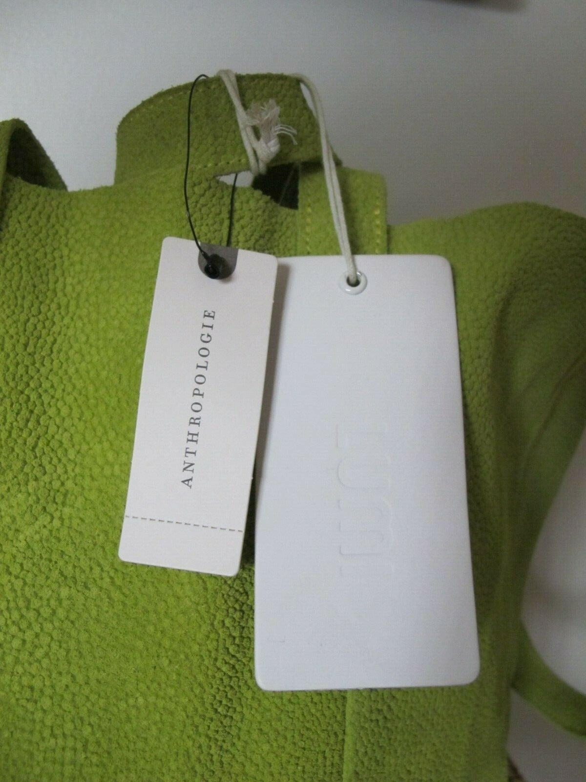 Anthropologie Lumi Women's Shoulder Bag Lime Genuine Leather