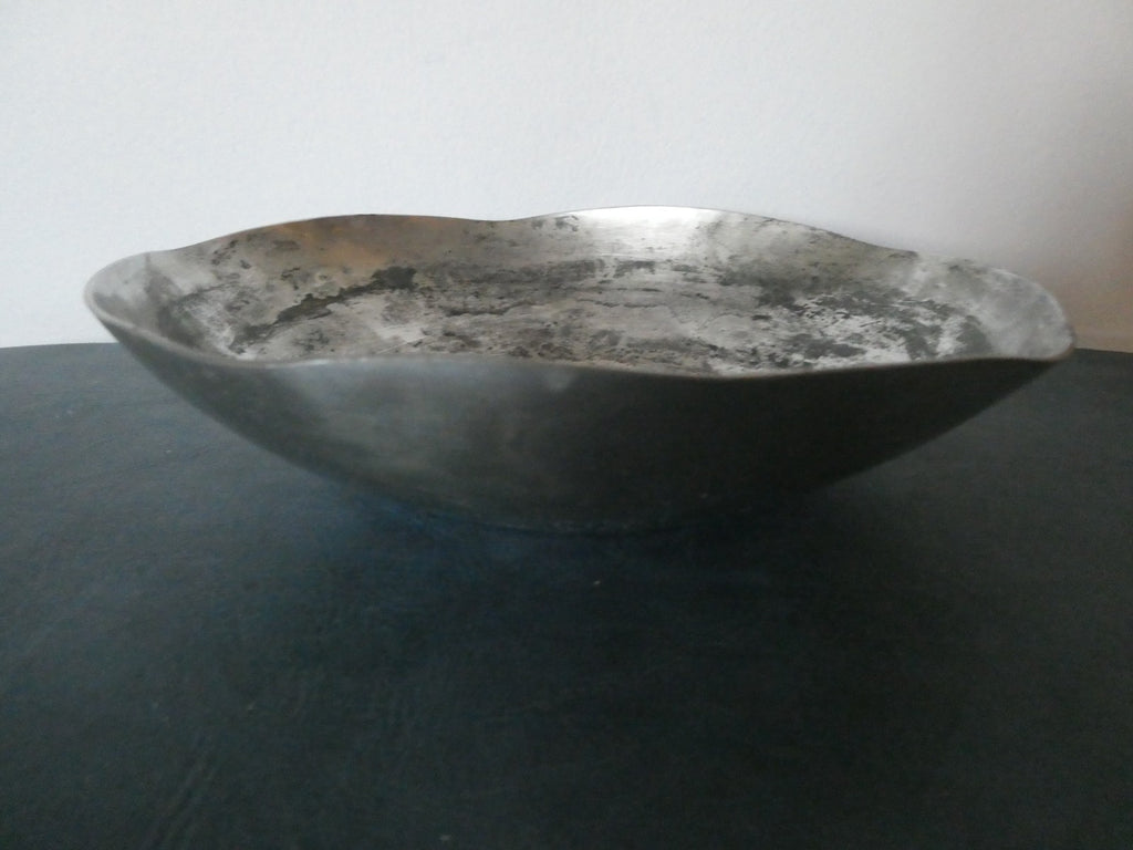 Pewter Crafters of Cape Cod Scallop Seashell Handled Bowl