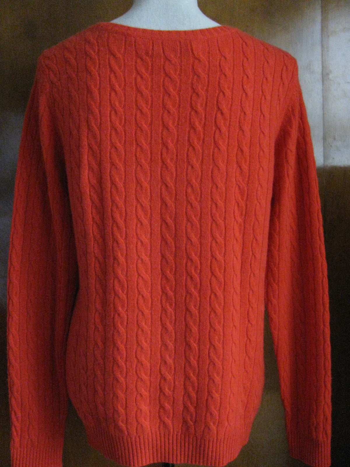 Aqua Women's Red Cashmere Detailed Sweater Size Large NWT