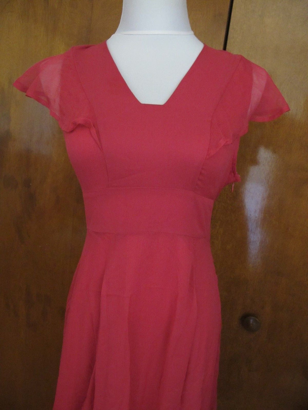 Anthropologie HD in Paris women's Pink/Rose Silk Dress Size 4 