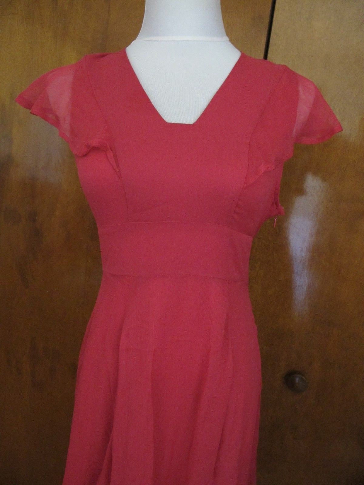 Anthropologie HD in Paris women's Pink/Rose Silk Dress Size 4 