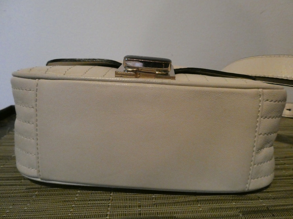 Reiss Almond Chain Strap Shoulder Crossbody Purse Leather Handbag Tote 