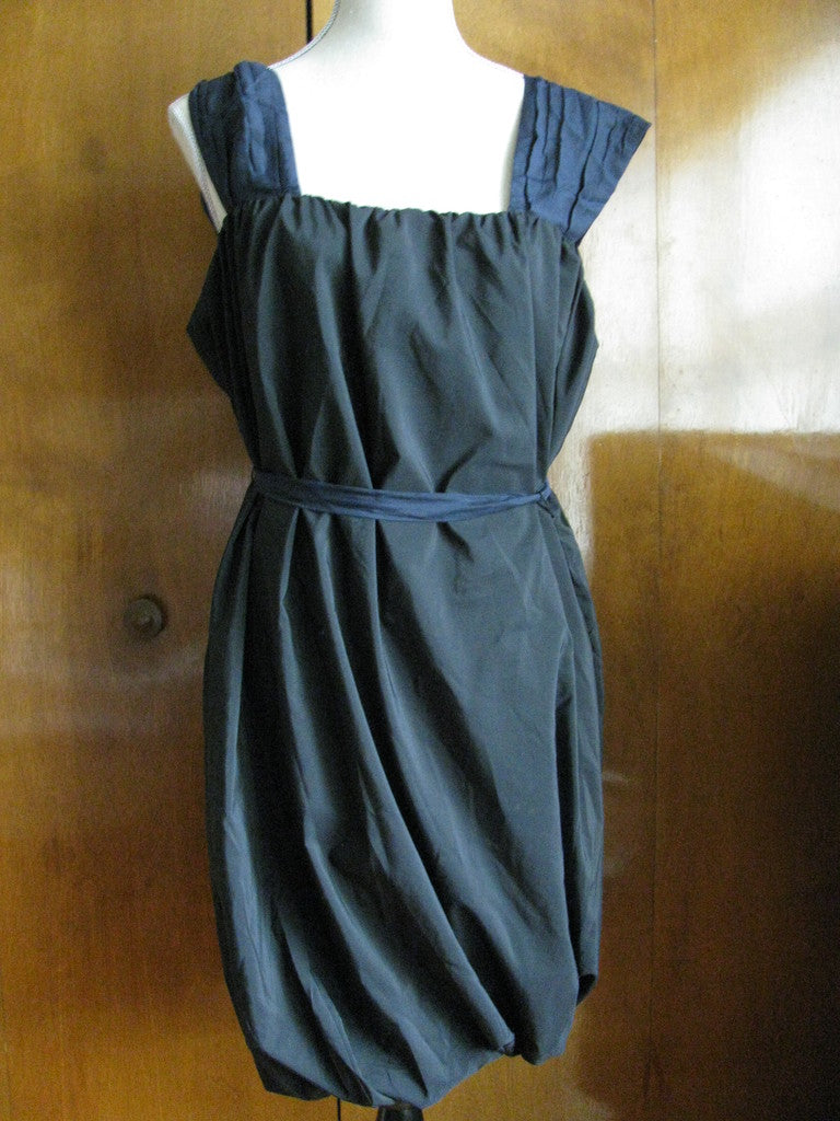 Gap Black Gathered Bubble  Women's Dress 12 
