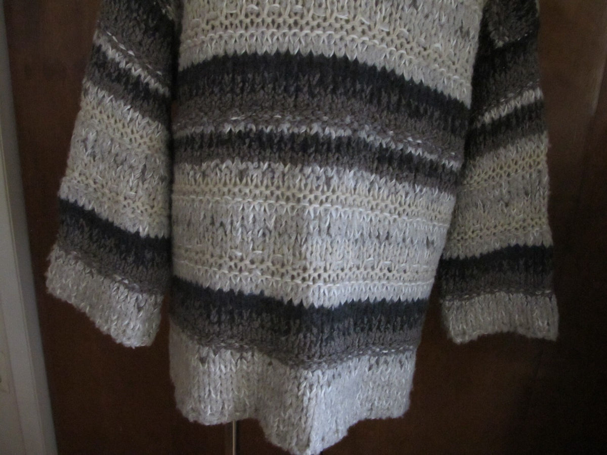 Free People women's gray brown soft sweater size small NWT