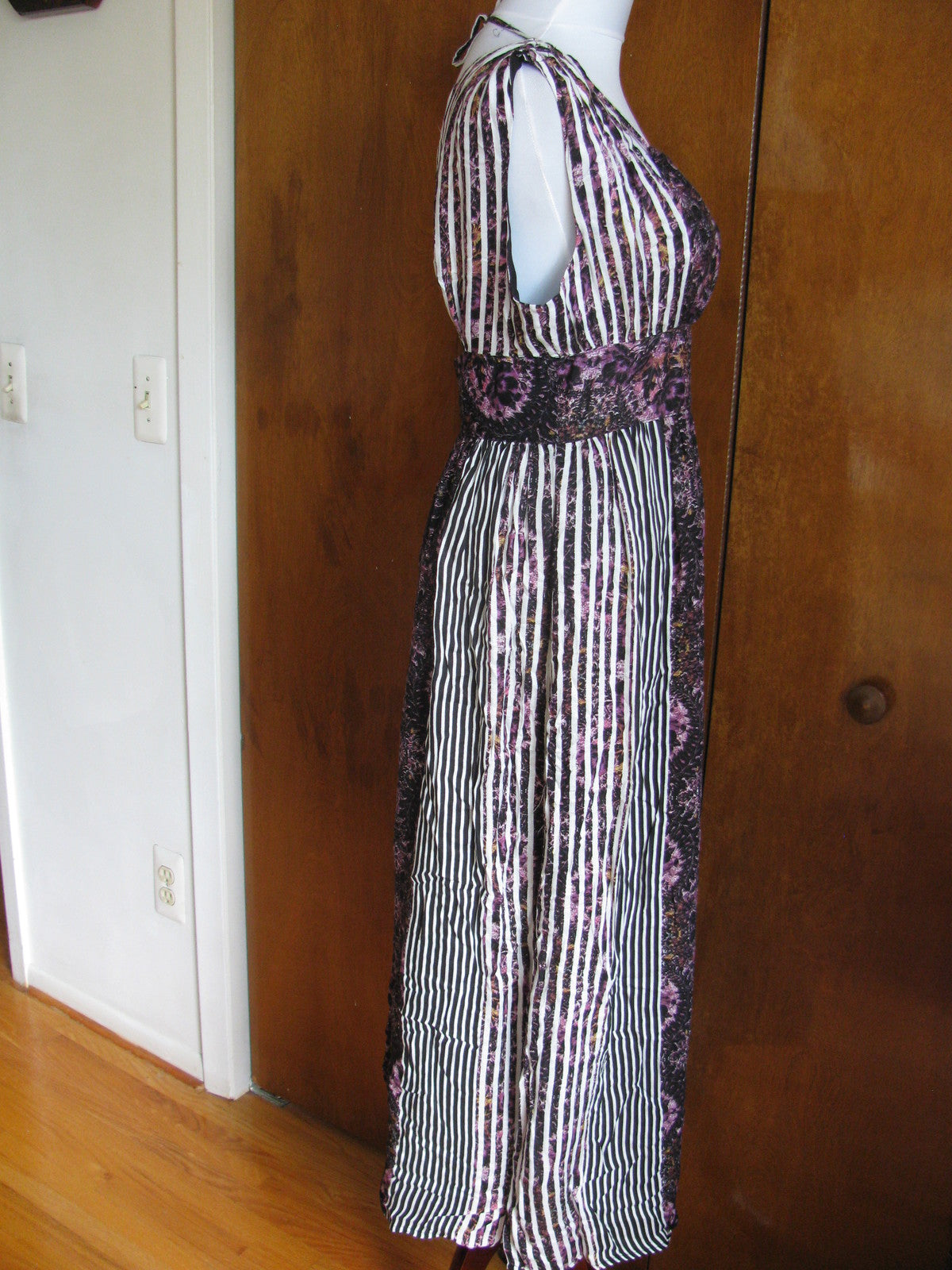 Free People women’s midnight combo rayon maxi dress 6 