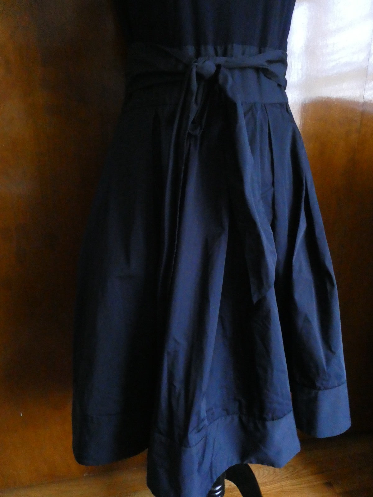 Lauren Ralph Lauren women’s navy pleated skirt detailed dress size 12 NEW