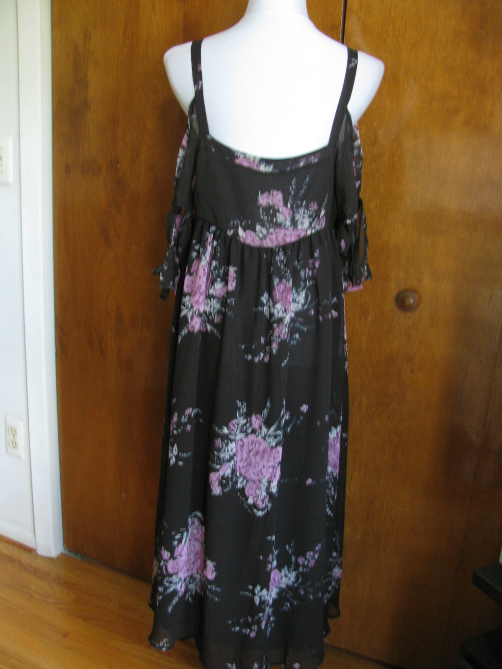 Free People women's black comb detailed lined New dress 