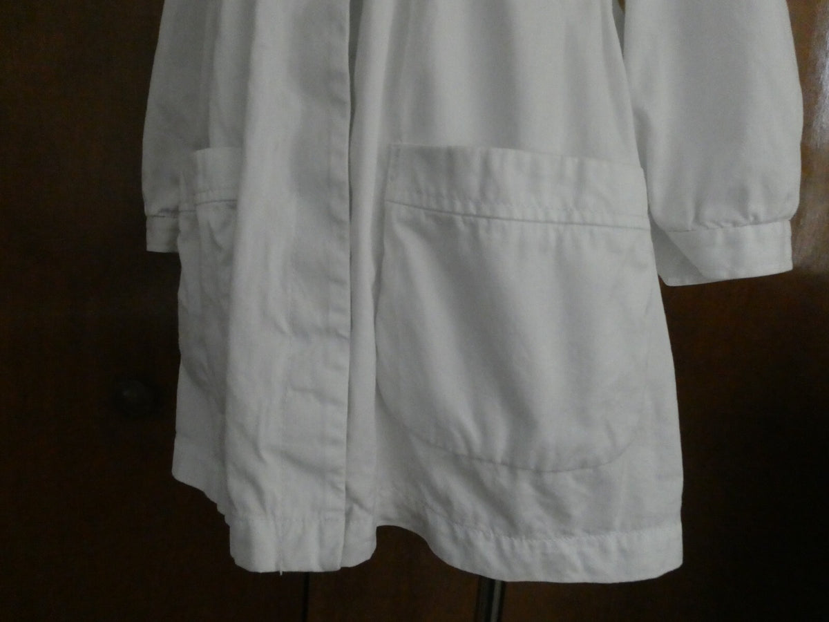 French Connection Women’s White Button-Down Cotton Lined Jacket Blazer Size 2