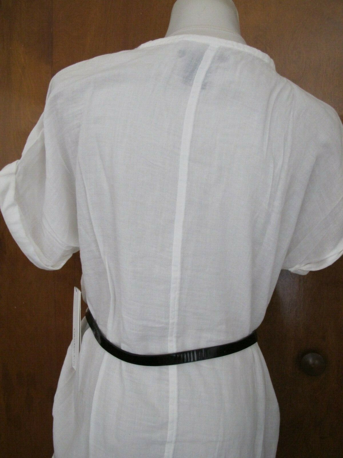 New Calvin Klein Jeans women's white soft top Size PLarge can fit regular Large