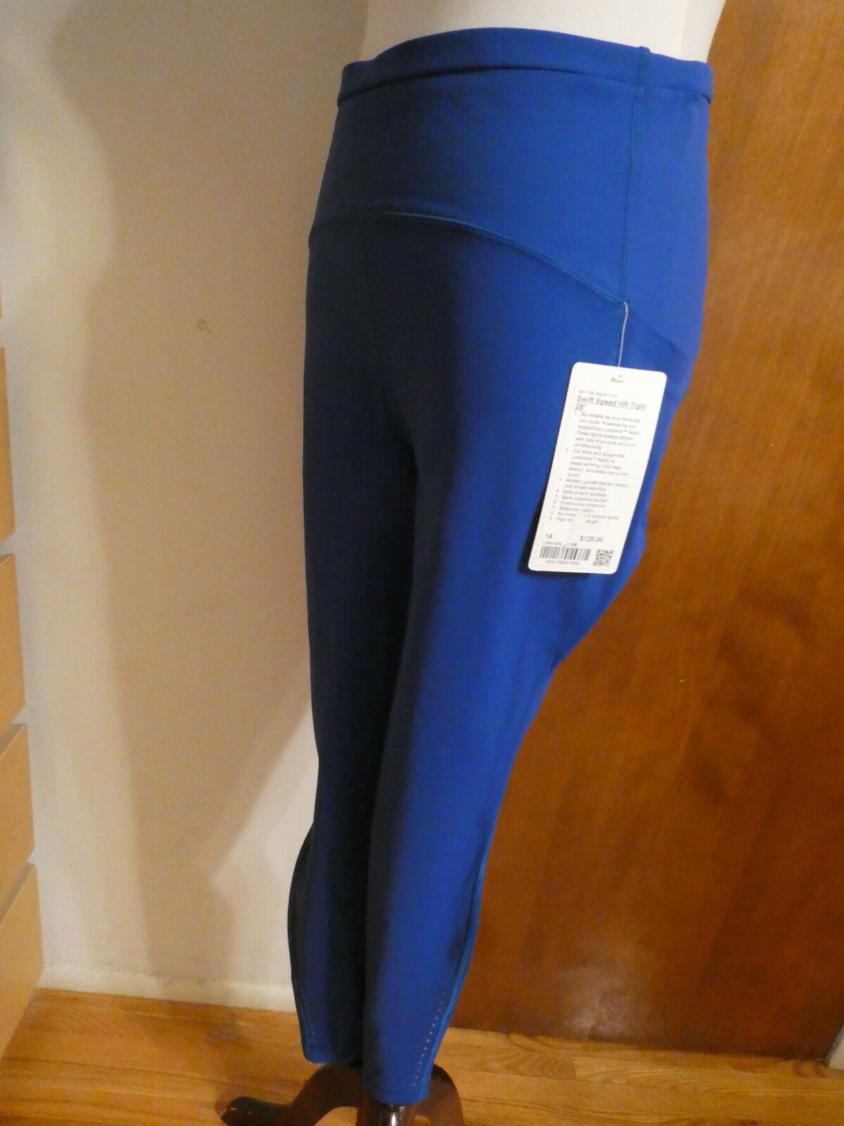 Lululemon Women Swift Speed High-Rise Tight 28" Blue Legging US Sz 14 RN 106259