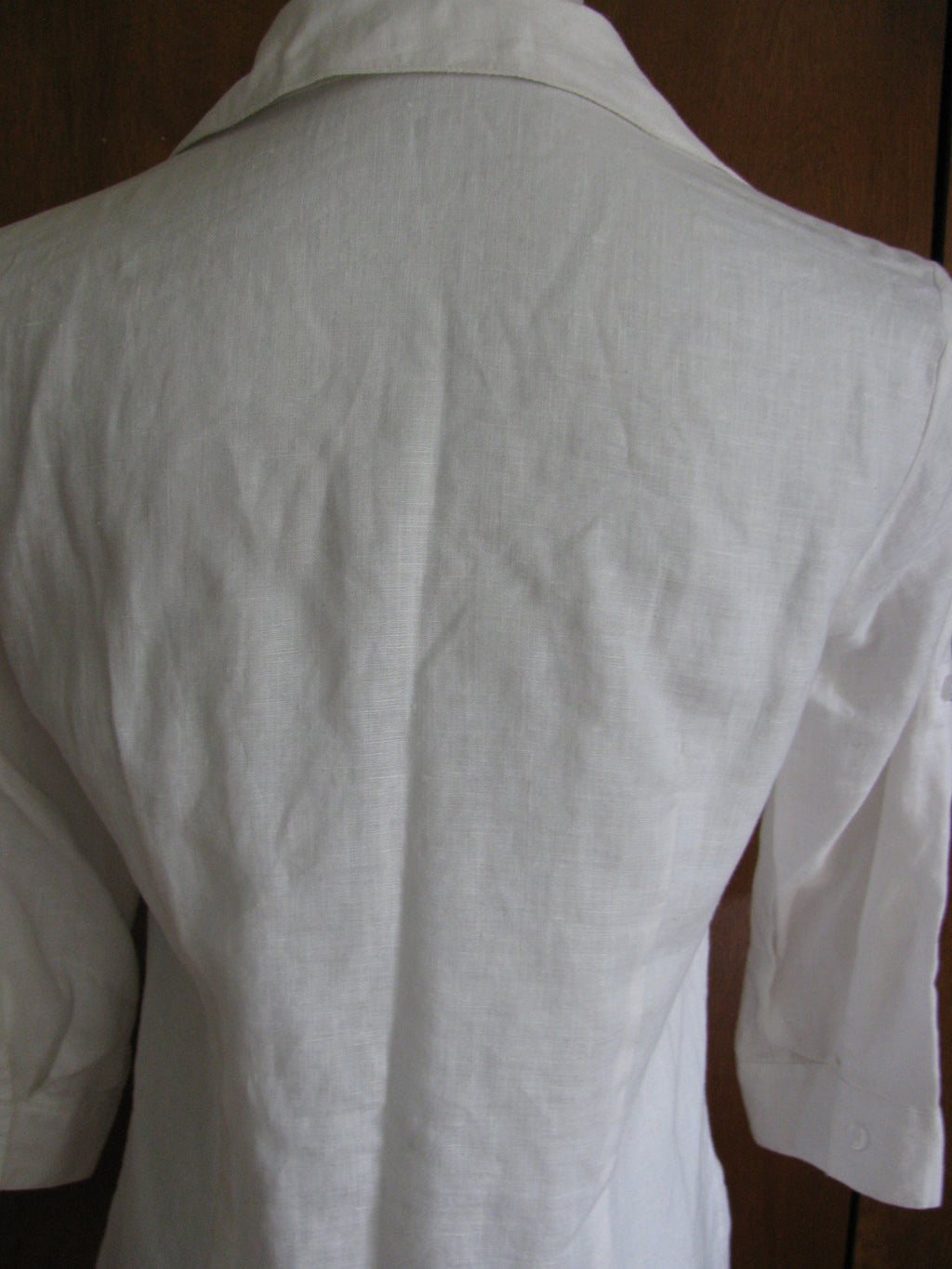 For Cynthia women's 100% linen white stylish tunic top small