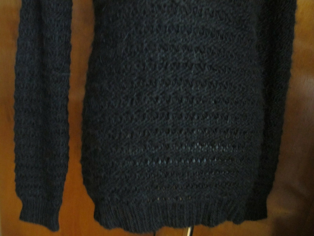 Lauren Ralph Lauren women’s black crewneck detailed sweater Medium