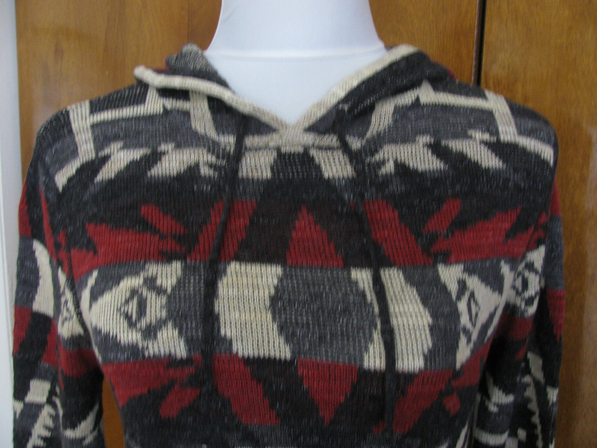 Denim & Supply Ralph Lauren women’s multi color cotton hooded sweater small NWT