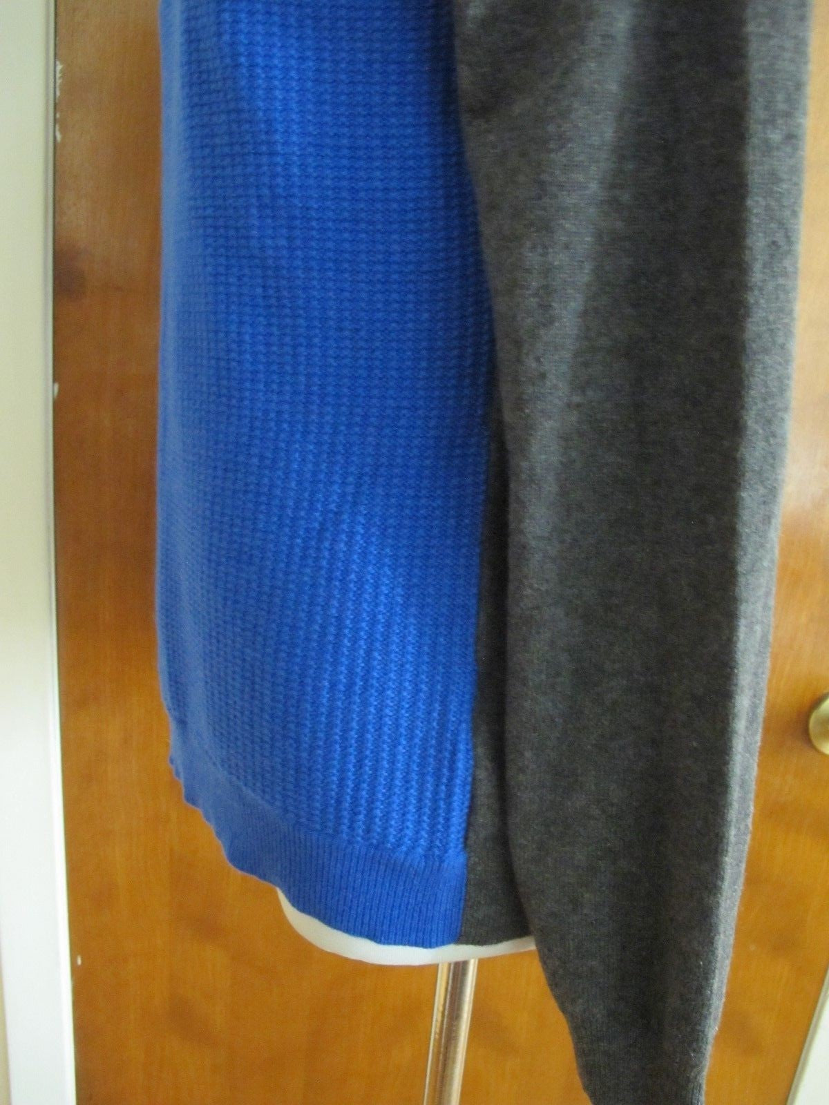 Ralph Lauren Women's Blue Gray Cashmere Sweater Size Medium New
