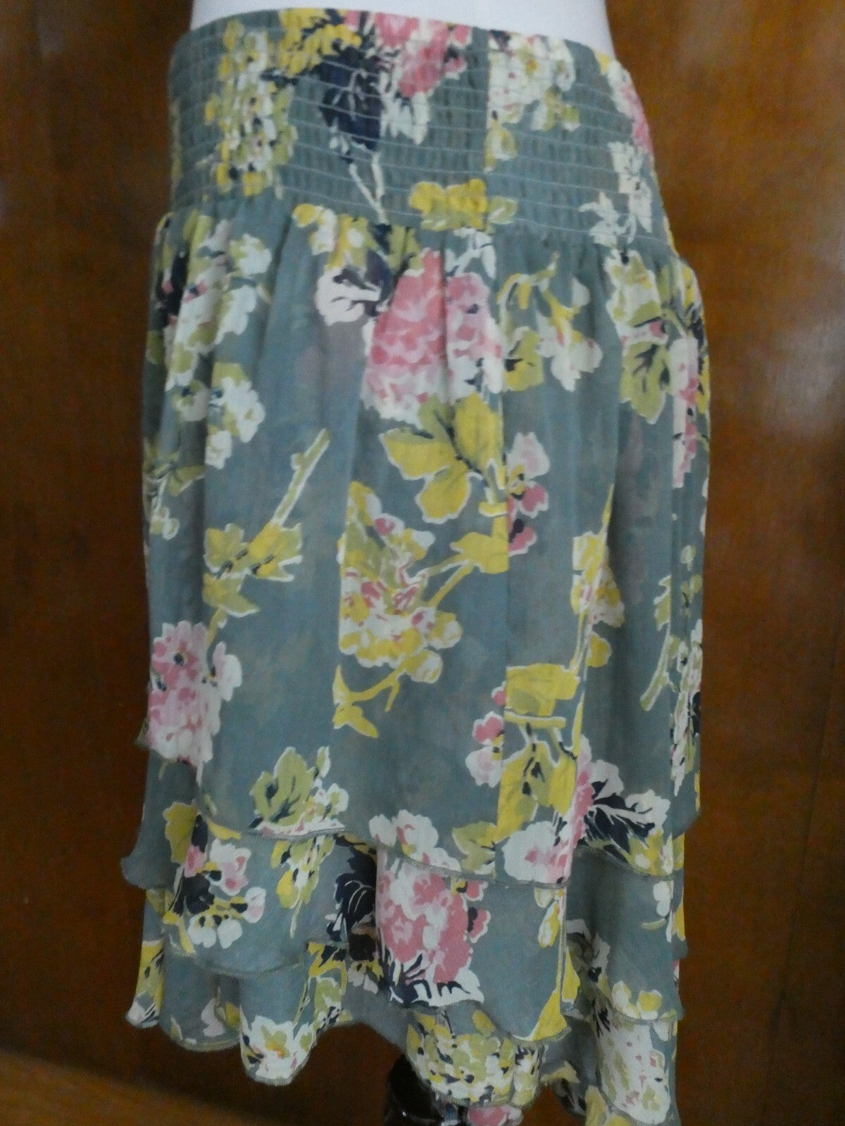 Denim & Supply Ralph Lauren Floral Printed High Low Skirt Large  