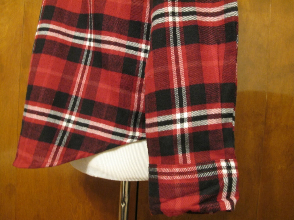 POLO Ralph Lauren women's plaid red/black reach beaded soft flannel shirt Large