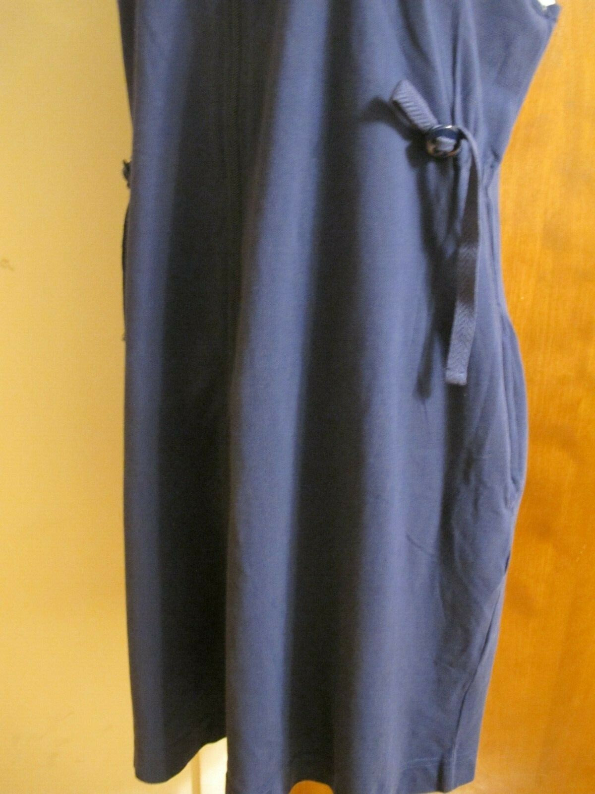 Stan Herman women's navy cotton dress Large