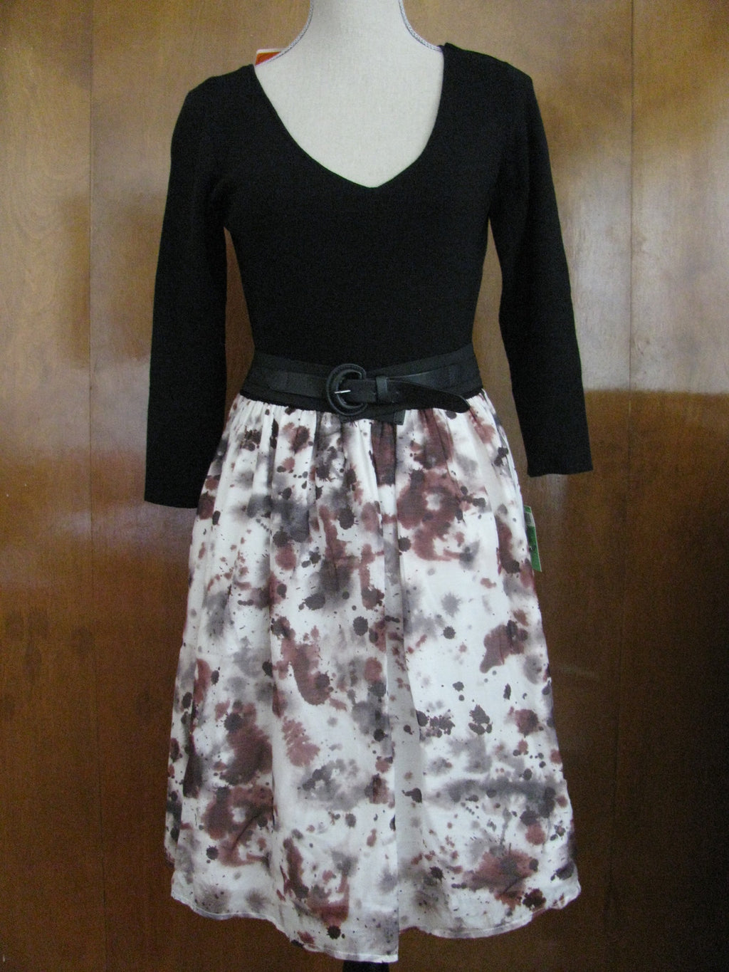 New Workers For Freedom Stylish Silk Cotton Belted Women's Dress Size 10 