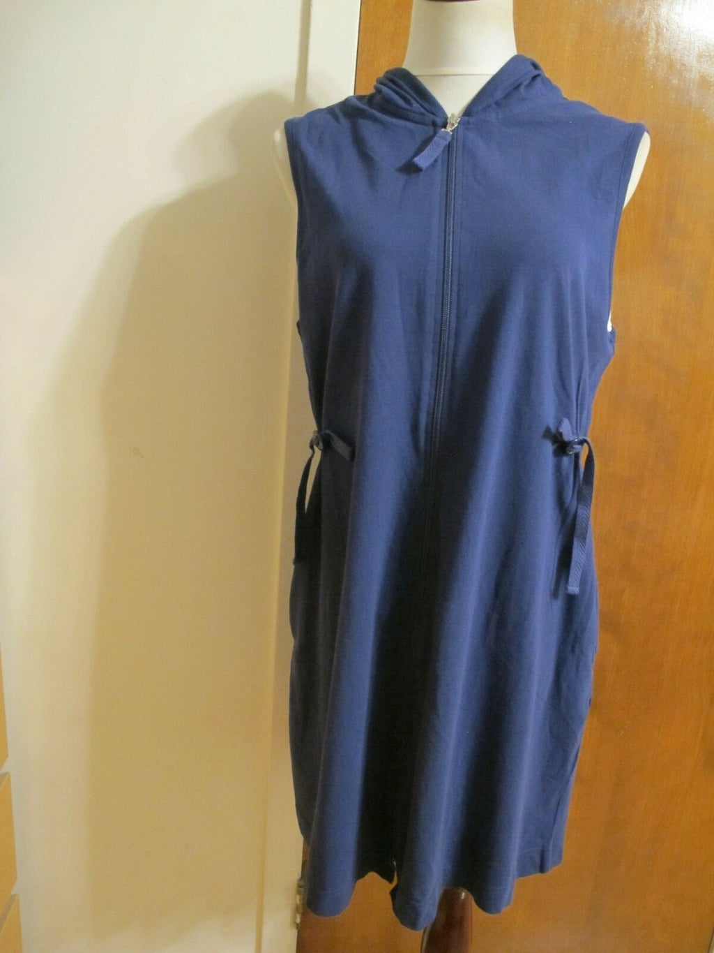Stan Herman women's navy cotton dress Large