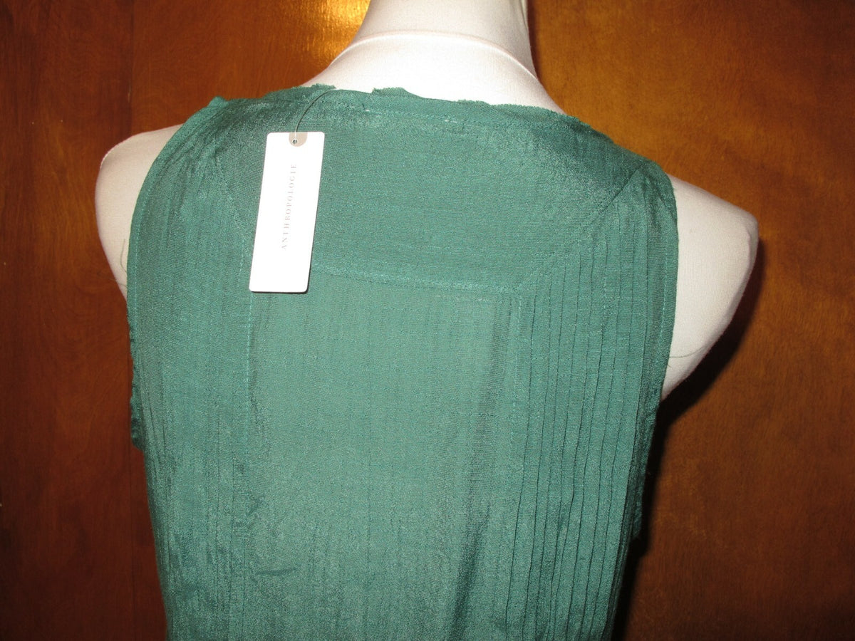 Anthropologie Maeve  Women's Green Rayon Top Medium