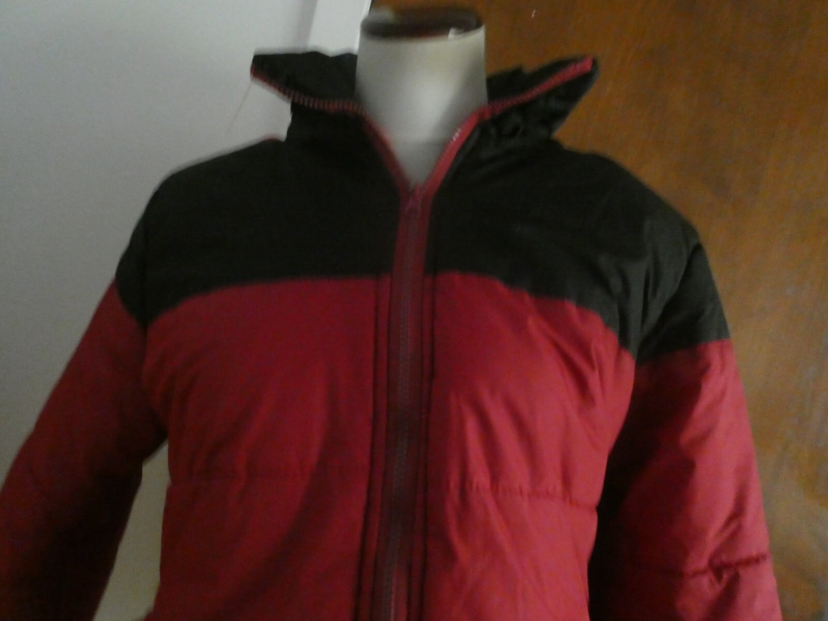 JUST Women’s Jacket Coat Red/Black Removable Hooded Size Small