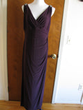 Ralph Lauren women’s maxi raisin lined cocktail dress size 8 New