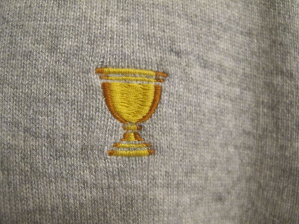 Lacoste men's chalkboard heather cashmere V-neck sweater 3XL (fits 2XL) 