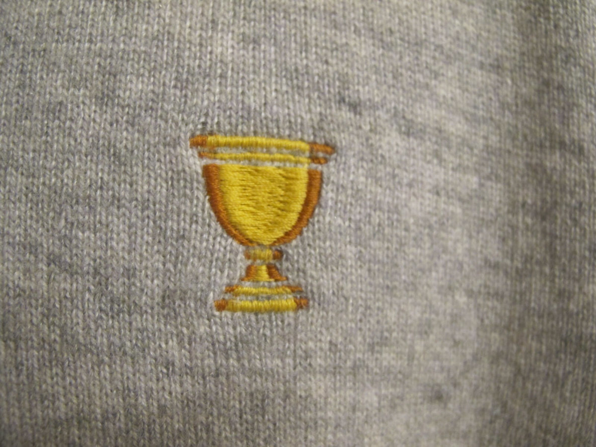 Lacoste men's chalkboard heather cashmere V-neck sweater 3XL (fits 2XL) 