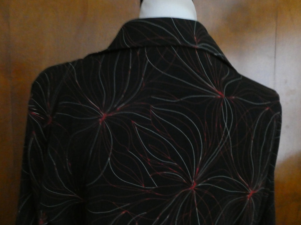 Fred David Women's Multicolor Button-Down Blouse Top Shirt Size Medium