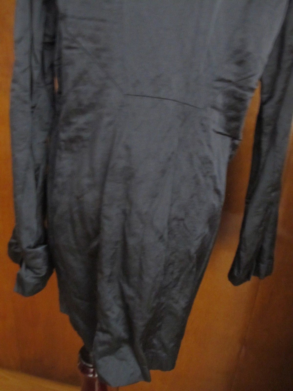 Eillen Fisher Women’s Gray Lined Satin Cotton Jacket Large New