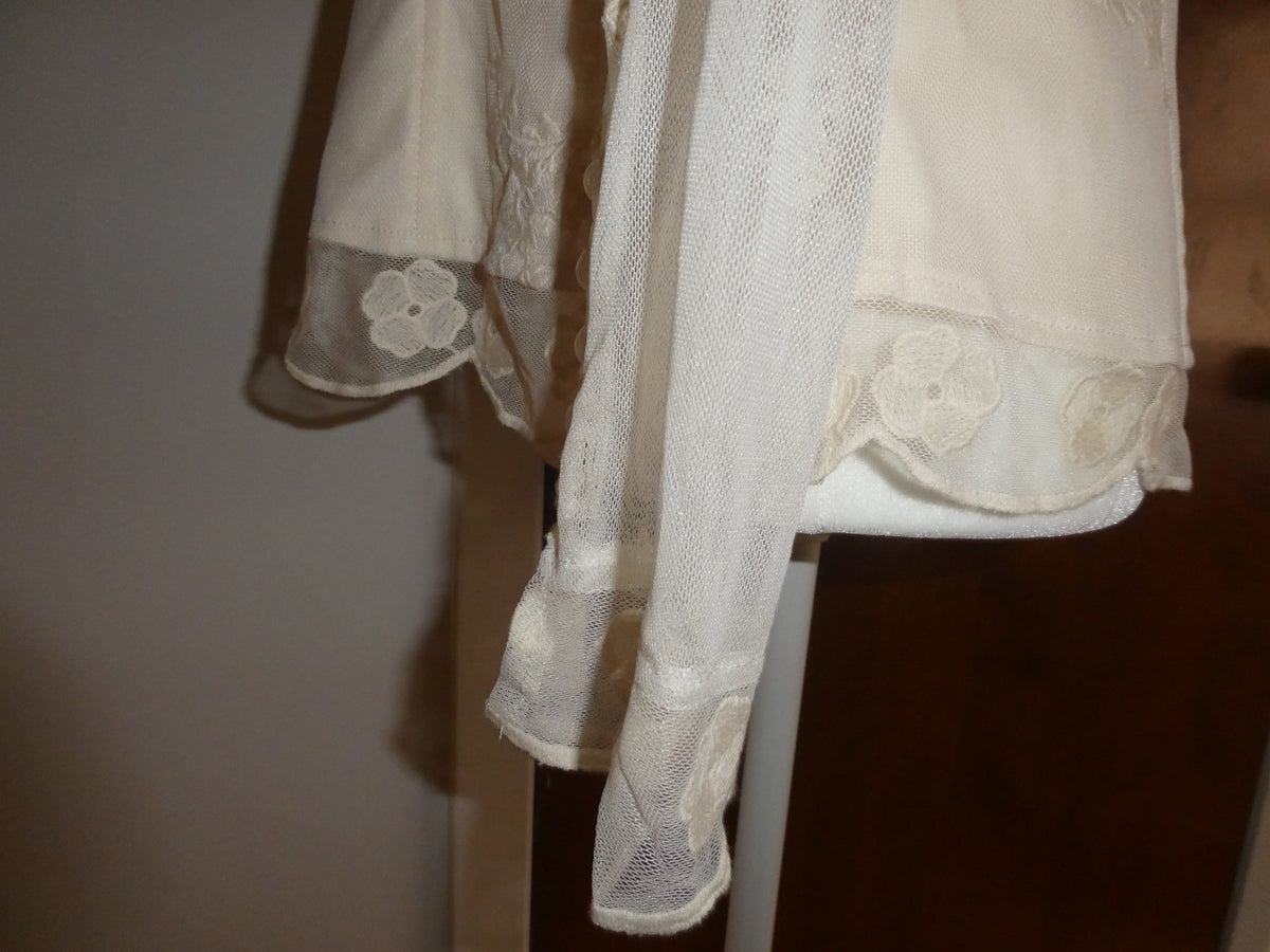 Women's tea stain embroidered lined evening top PL from Macys