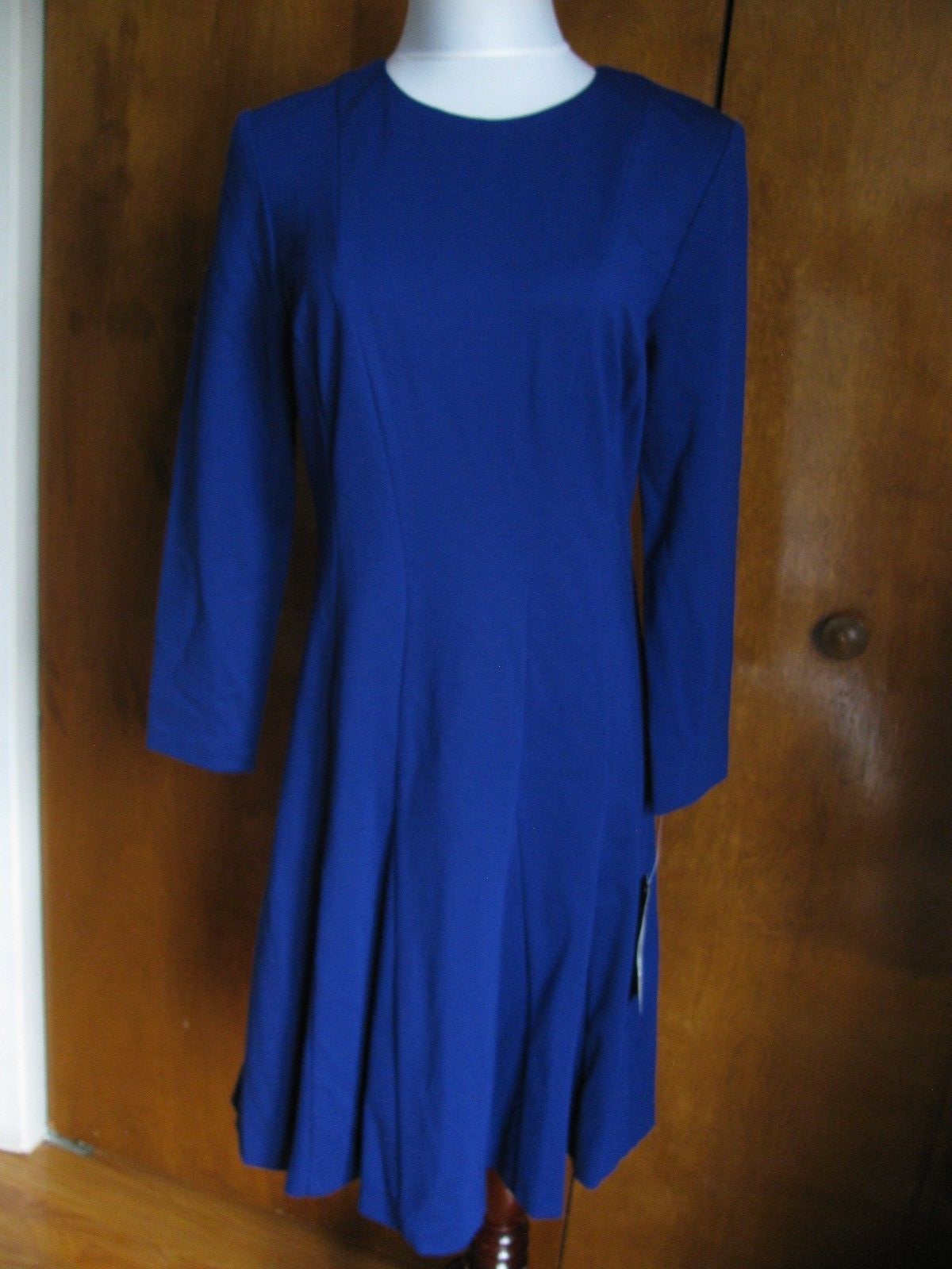 Ralph Lauren women’s stylish A-line cannes blue NWT detailed dress size 12