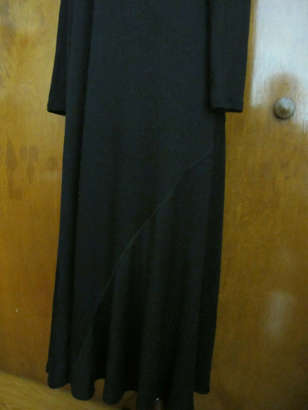 G.H. Bass & Co Women's Viscose Black Long Sleeves Maxi Dress 