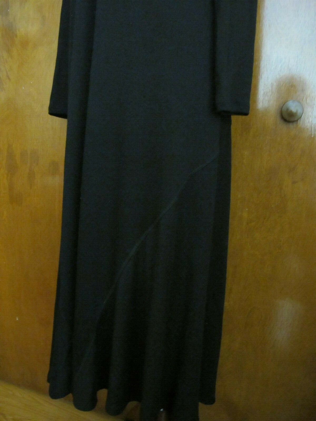 G.H. Bass & Co Women's Viscose Black Long Sleeves Maxi Dress 