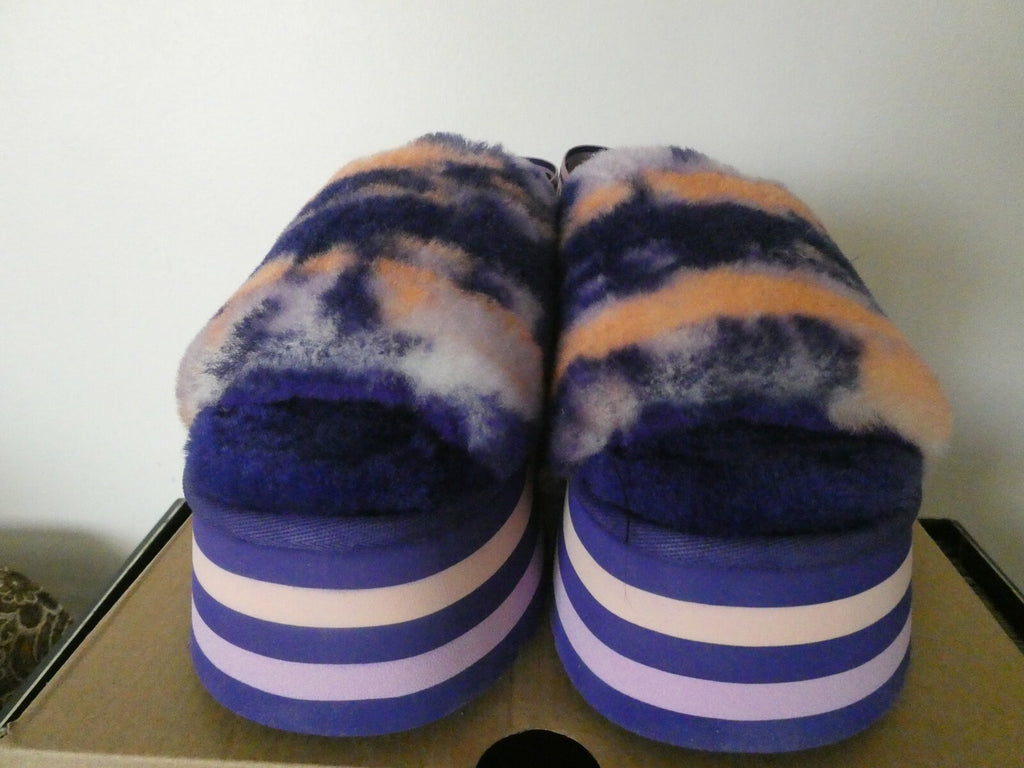 UGG Disco Marble Slide Slippers Platform Sheepskin Upper US 6,US 8 Style 1122032