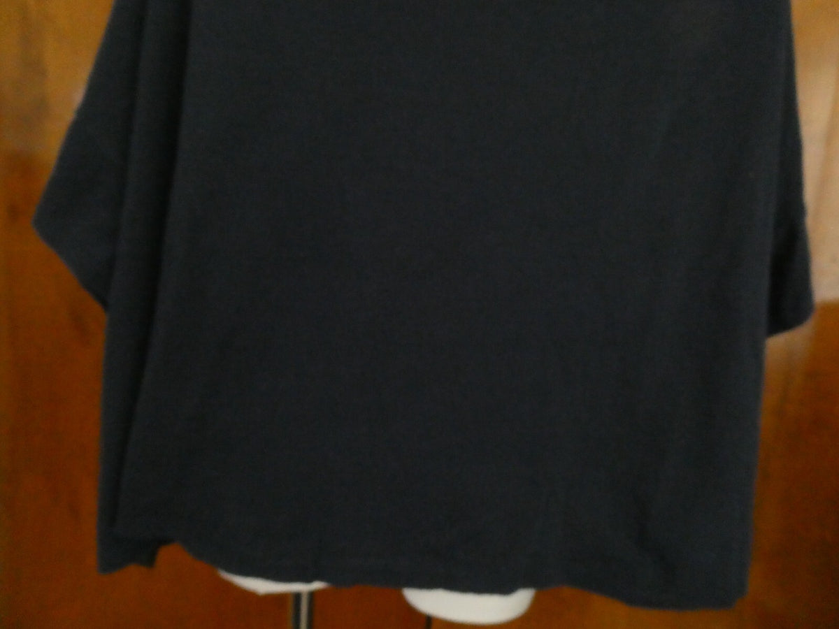 Anthropologie Akemi + Kin Navy Blue Lace Boxy Lined Blouse Crochet Oversize XS