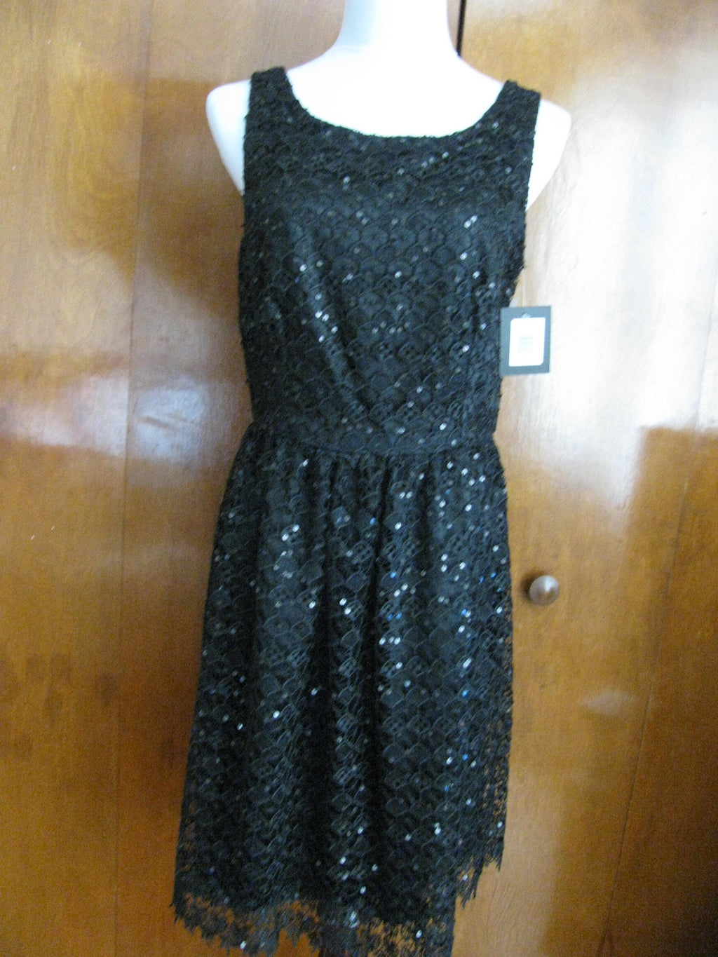 Marina Women's Black Evening Lined Dress Size 12