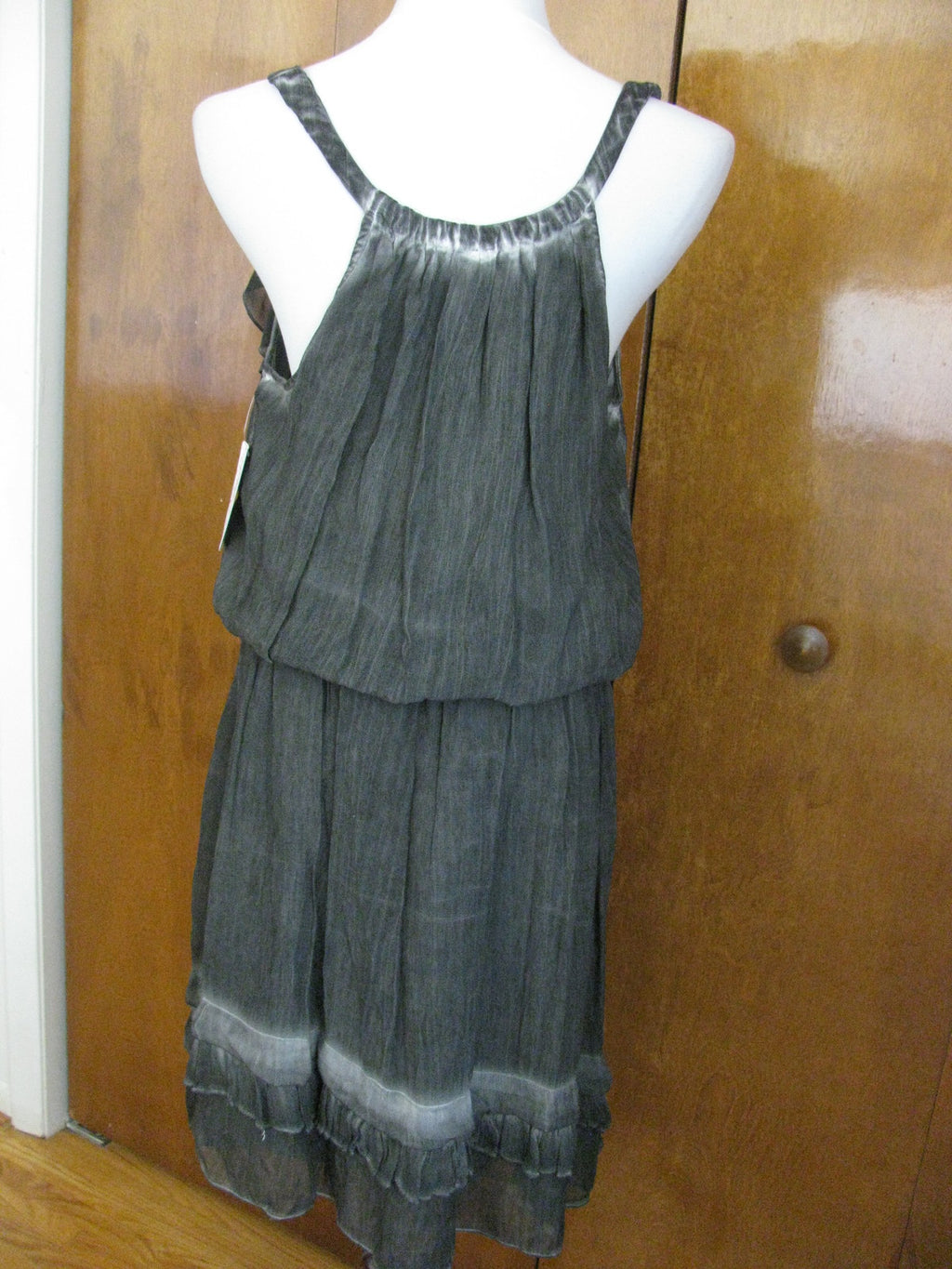 Free People Women’s Asymmetric Black Gray NWT Dress Size Large 
