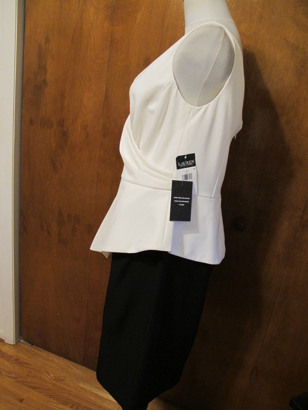 Ralph Lauren's women’s black ivory evening dress 12