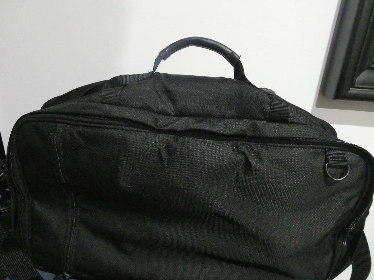 TUMI Expandable 3-in-1 Travel Bag Backpack Briefcase Black Ballistic Nylon 22"