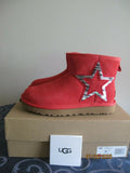 Ugg Australia women’s red classic mini ankle boots 7