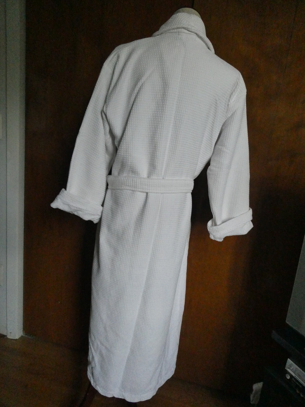 Chortex Luxury Women’s White Waffle Classic Turkish Cotton Robe Size S/M