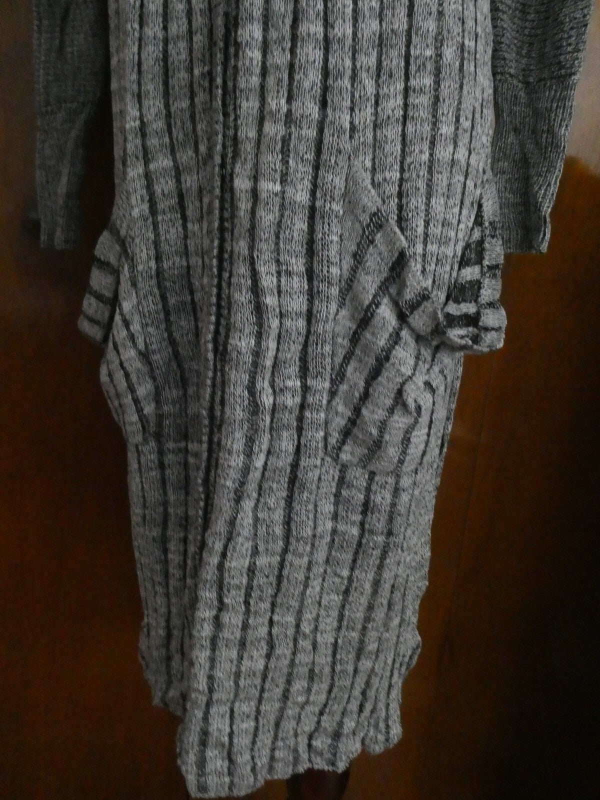 Free People Women's Gray Comb Long Cardigan Size Xsmall