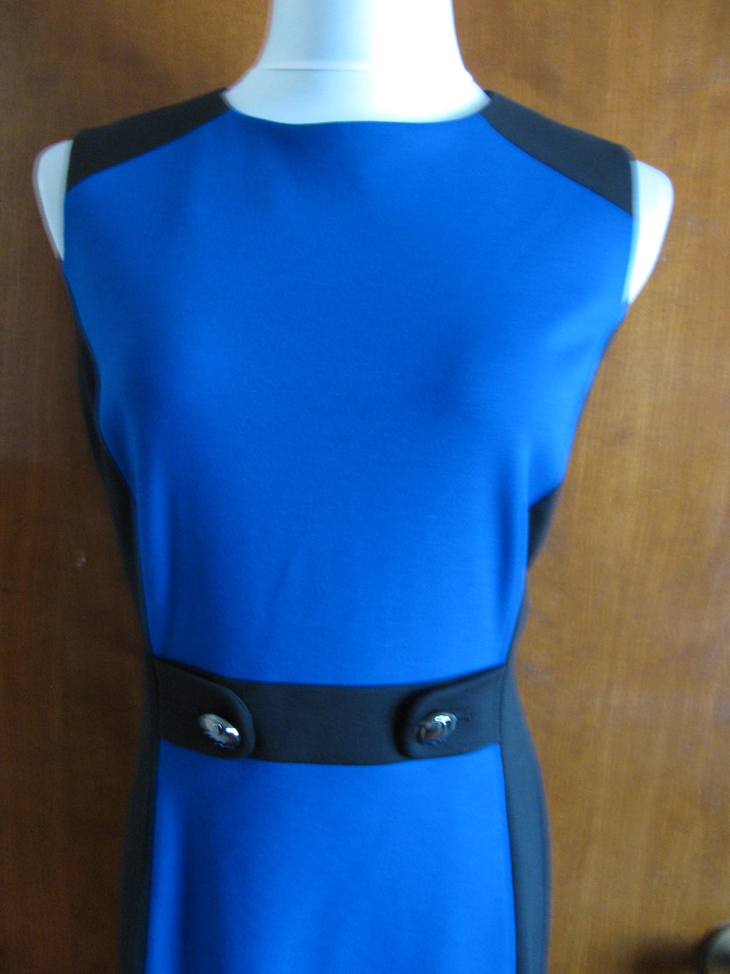 Tahari  Blue Black Dress 12